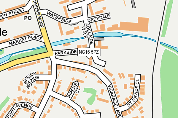 NG16 5PZ map - OS OpenMap – Local (Ordnance Survey) NG16 5PZ map - OS OpenMap – Local (Ordnance Survey)