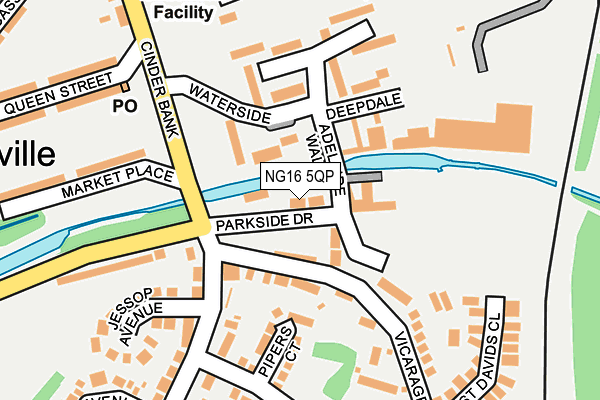 NG16 5QP map - OS OpenMap – Local (Ordnance Survey) NG16 5QP map - OS OpenMap – Local (Ordnance Survey)