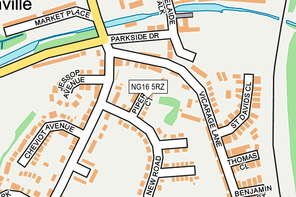 NG16 5RZ map - OS OpenMap – Local (Ordnance Survey) NG16 5RZ map - OS OpenMap – Local (Ordnance Survey)