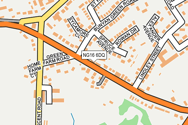 NG16 6DQ map - OS OpenMap – Local (Ordnance Survey) NG16 6DQ map - OS OpenMap – Local (Ordnance Survey)