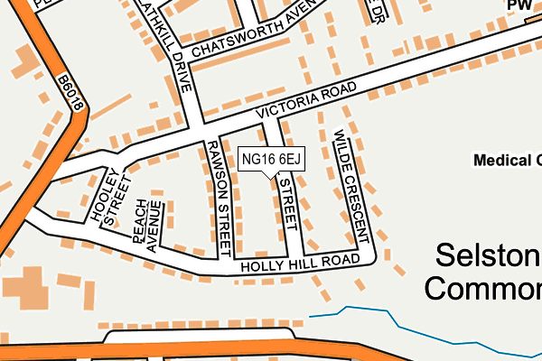 NG16 6EJ map - OS OpenMap – Local (Ordnance Survey) NG16 6EJ map - OS OpenMap – Local (Ordnance Survey)