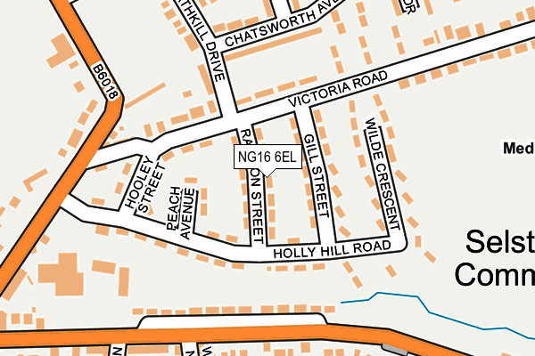 NG16 6EL map - OS OpenMap – Local (Ordnance Survey) NG16 6EL map - OS OpenMap – Local (Ordnance Survey)