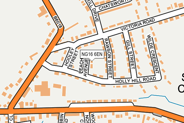 NG16 6EN map - OS OpenMap – Local (Ordnance Survey) NG16 6EN map - OS OpenMap – Local (Ordnance Survey)