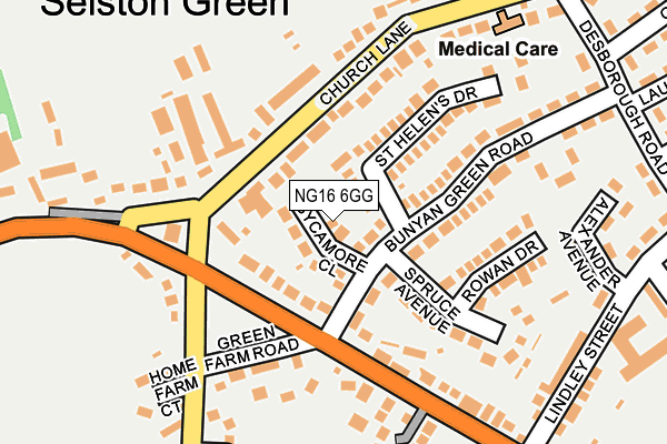 NG16 6GG map - OS OpenMap – Local (Ordnance Survey) NG16 6GG map - OS OpenMap – Local (Ordnance Survey)