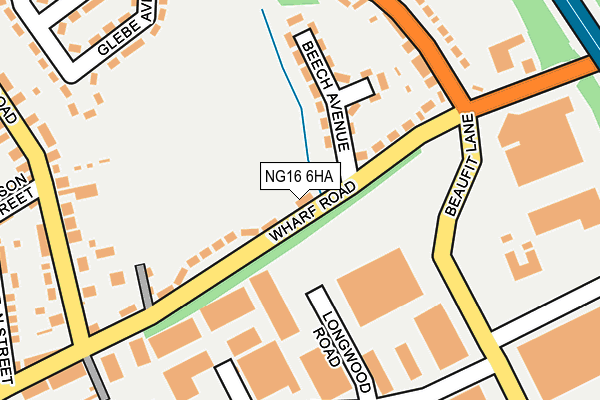 NG16 6HA map - OS OpenMap – Local (Ordnance Survey) NG16 6HA map - OS OpenMap – Local (Ordnance Survey)