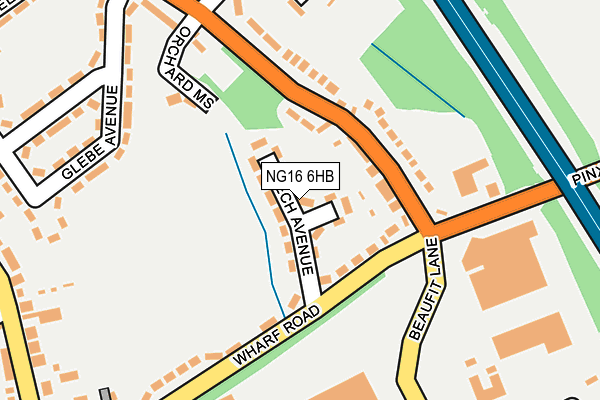 NG16 6HB map - OS OpenMap – Local (Ordnance Survey) NG16 6HB map - OS OpenMap – Local (Ordnance Survey)