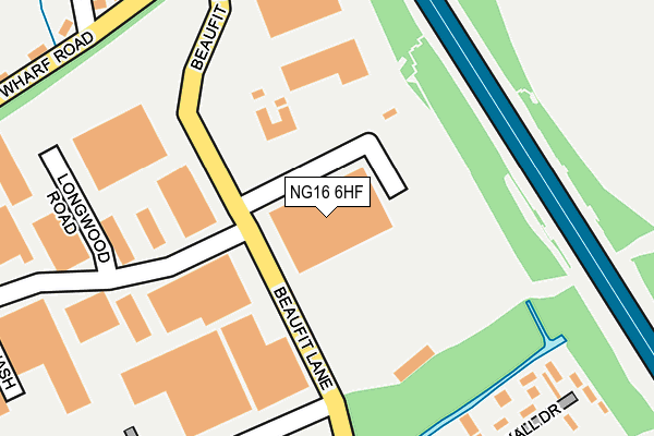 NG16 6HF map - OS OpenMap – Local (Ordnance Survey) NG16 6HF map - OS OpenMap – Local (Ordnance Survey)