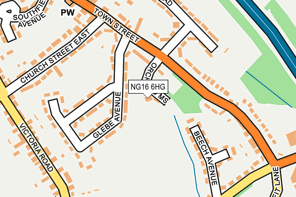 NG16 6HG map - OS OpenMap – Local (Ordnance Survey) NG16 6HG map - OS OpenMap – Local (Ordnance Survey)