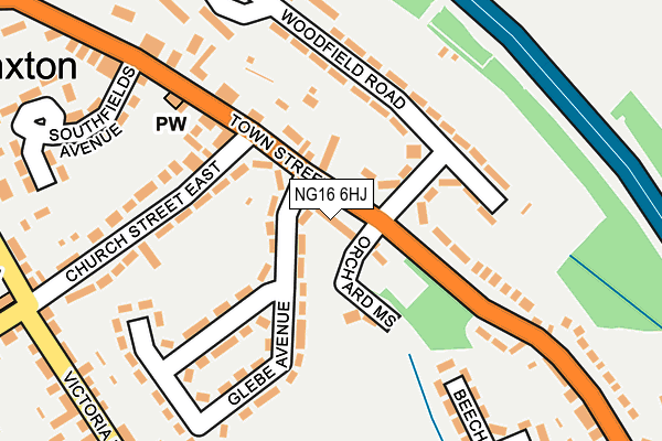 NG16 6HJ map - OS OpenMap – Local (Ordnance Survey) NG16 6HJ map - OS OpenMap – Local (Ordnance Survey)