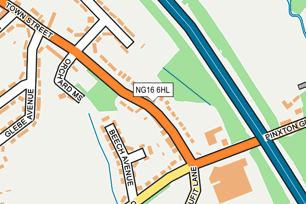 NG16 6HL map - OS OpenMap – Local (Ordnance Survey) NG16 6HL map - OS OpenMap – Local (Ordnance Survey)