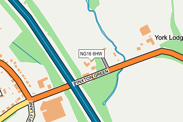 NG16 6HW map - OS OpenMap – Local (Ordnance Survey) NG16 6HW map - OS OpenMap – Local (Ordnance Survey)