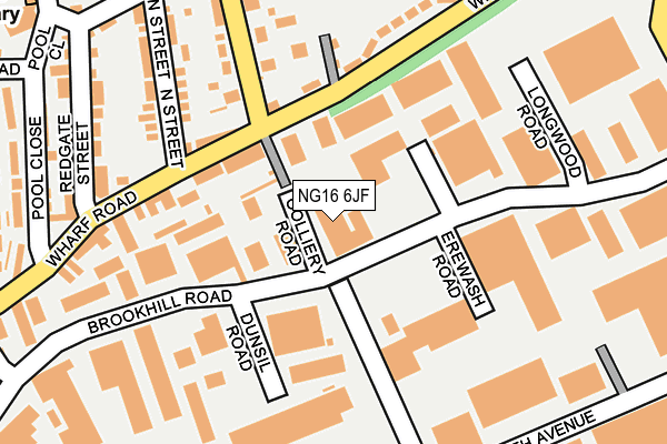 NG16 6JF map - OS OpenMap – Local (Ordnance Survey) NG16 6JF map - OS OpenMap – Local (Ordnance Survey)