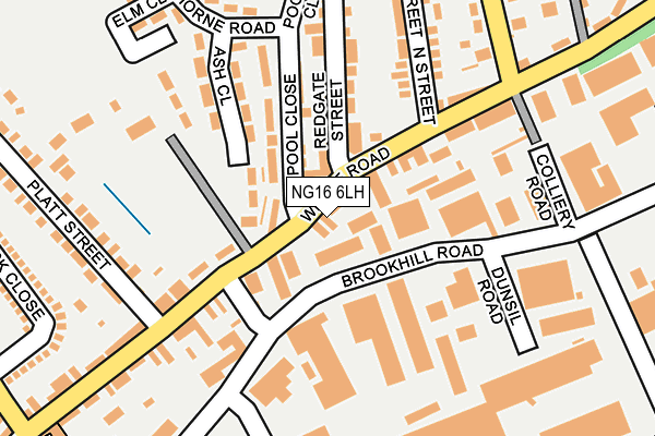 NG16 6LH map - OS OpenMap – Local (Ordnance Survey) NG16 6LH map - OS OpenMap – Local (Ordnance Survey)