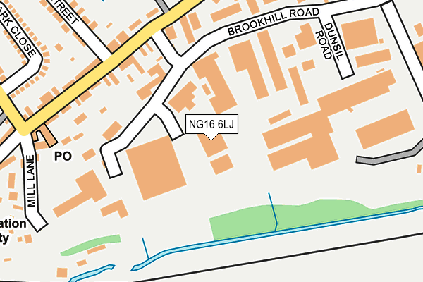 NG16 6LJ map - OS OpenMap – Local (Ordnance Survey) NG16 6LJ map - OS OpenMap – Local (Ordnance Survey)