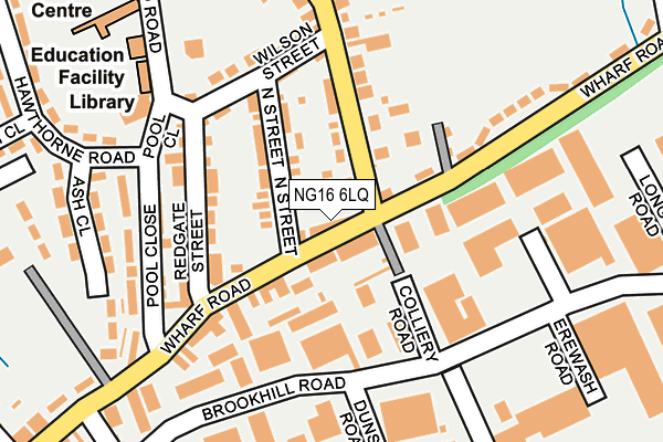 NG16 6LQ map - OS OpenMap – Local (Ordnance Survey) NG16 6LQ map - OS OpenMap – Local (Ordnance Survey)