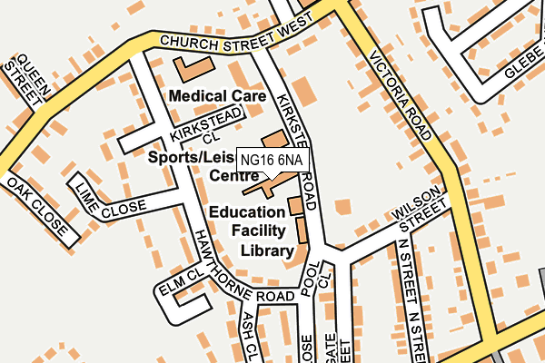 NG16 6NA map - OS OpenMap – Local (Ordnance Survey) NG16 6NA map - OS OpenMap – Local (Ordnance Survey)