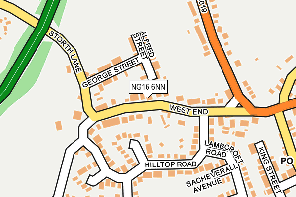 NG16 6NN map - OS OpenMap – Local (Ordnance Survey) NG16 6NN map - OS OpenMap – Local (Ordnance Survey)