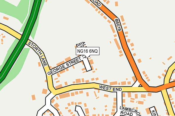 NG16 6NQ map - OS OpenMap – Local (Ordnance Survey) NG16 6NQ map - OS OpenMap – Local (Ordnance Survey)