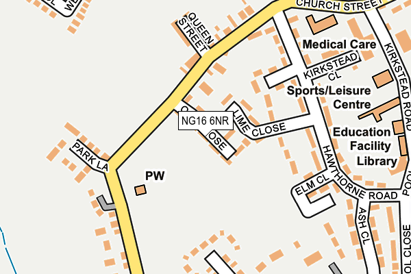 NG16 6NR map - OS OpenMap – Local (Ordnance Survey) NG16 6NR map - OS OpenMap – Local (Ordnance Survey)