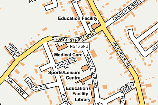 NG16 6NU map - OS OpenMap – Local (Ordnance Survey) NG16 6NU map - OS OpenMap – Local (Ordnance Survey)