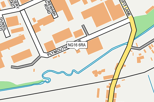 NG16 6RA map - OS OpenMap – Local (Ordnance Survey) NG16 6RA map - OS OpenMap – Local (Ordnance Survey)