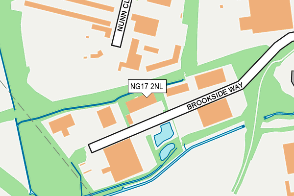 NG17 2NL map - OS OpenMap – Local (Ordnance Survey) NG17 2NL map - OS OpenMap – Local (Ordnance Survey)