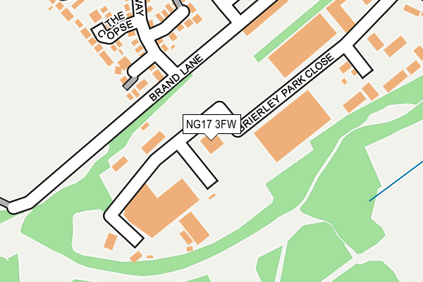 NG17 3FW map - OS OpenMap – Local (Ordnance Survey) NG17 3FW map - OS OpenMap – Local (Ordnance Survey)