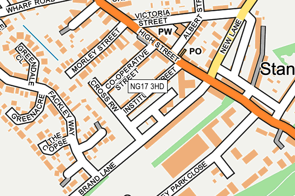 NG17 3HD map - OS OpenMap – Local (Ordnance Survey) NG17 3HD map - OS OpenMap – Local (Ordnance Survey)