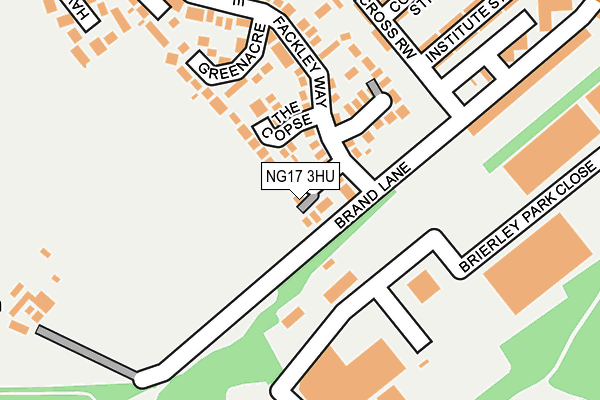 NG17 3HU map - OS OpenMap – Local (Ordnance Survey) NG17 3HU map - OS OpenMap – Local (Ordnance Survey)