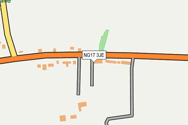 NG17 3JE map - OS OpenMap – Local (Ordnance Survey) NG17 3JE map - OS OpenMap – Local (Ordnance Survey)