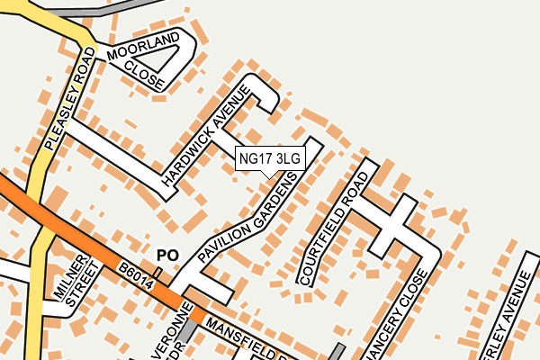 NG17 3LG map - OS OpenMap – Local (Ordnance Survey) NG17 3LG map - OS OpenMap – Local (Ordnance Survey)