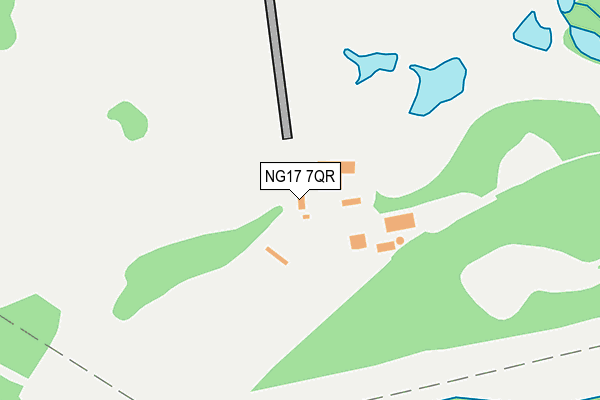 NG17 7QR map - OS OpenMap – Local (Ordnance Survey) NG17 7QR map - OS OpenMap – Local (Ordnance Survey)