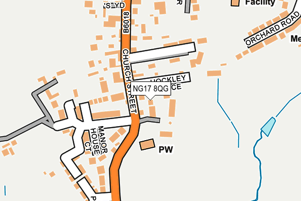 NG17 8QG map - OS OpenMap – Local (Ordnance Survey) NG17 8QG map - OS OpenMap – Local (Ordnance Survey)