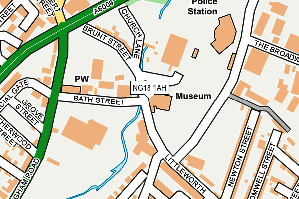 NG18 1AH map - OS OpenMap – Local (Ordnance Survey) NG18 1AH map - OS OpenMap – Local (Ordnance Survey)
