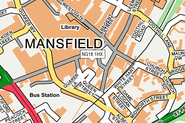 NG18 1HX map - OS OpenMap – Local (Ordnance Survey) NG18 1HX map - OS OpenMap – Local (Ordnance Survey)
