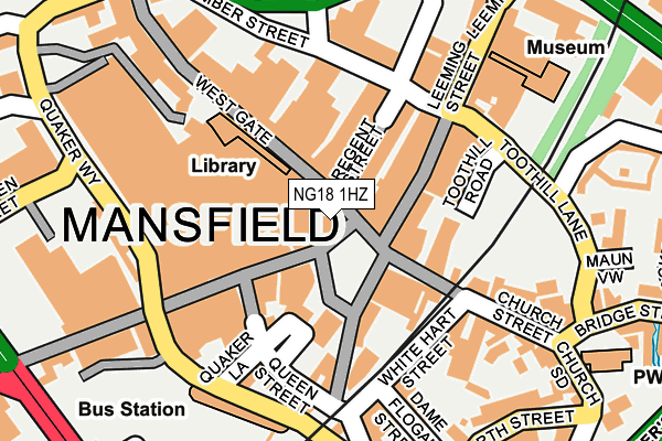NG18 1HZ map - OS OpenMap – Local (Ordnance Survey) NG18 1HZ map - OS OpenMap – Local (Ordnance Survey)