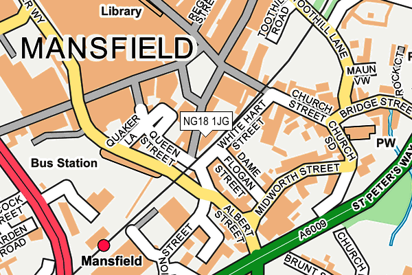NG18 1JG map - OS OpenMap – Local (Ordnance Survey) NG18 1JG map - OS OpenMap – Local (Ordnance Survey)