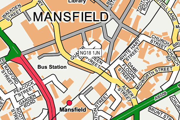 NG18 1JN map - OS OpenMap – Local (Ordnance Survey) NG18 1JN map - OS OpenMap – Local (Ordnance Survey)