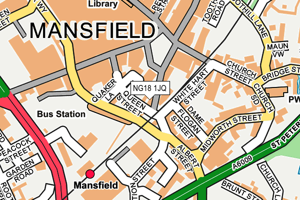 NG18 1JQ map - OS OpenMap – Local (Ordnance Survey) NG18 1JQ map - OS OpenMap – Local (Ordnance Survey)