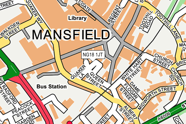 NG18 1JT map - OS OpenMap – Local (Ordnance Survey) NG18 1JT map - OS OpenMap – Local (Ordnance Survey)