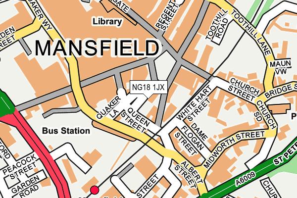 NG18 1JX map - OS OpenMap – Local (Ordnance Survey) NG18 1JX map - OS OpenMap – Local (Ordnance Survey)