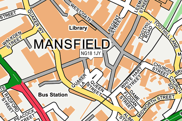 NG18 1JY map - OS OpenMap – Local (Ordnance Survey) NG18 1JY map - OS OpenMap – Local (Ordnance Survey)