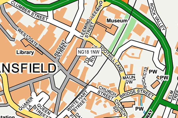 NG18 1NW map - OS OpenMap – Local (Ordnance Survey) NG18 1NW map - OS OpenMap – Local (Ordnance Survey)
