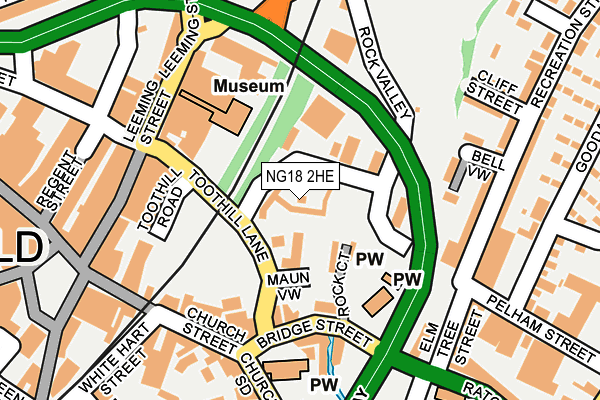 NG18 2HE map - OS OpenMap – Local (Ordnance Survey) NG18 2HE map - OS OpenMap – Local (Ordnance Survey)