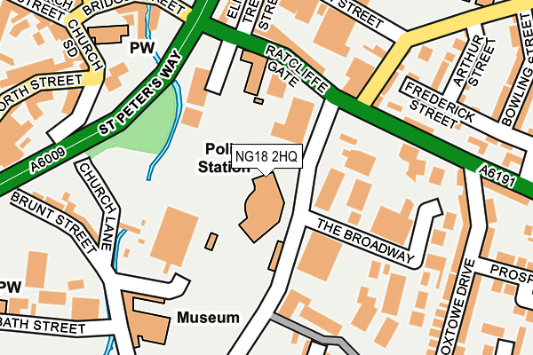 NG18 2HQ map - OS OpenMap – Local (Ordnance Survey) NG18 2HQ map - OS OpenMap – Local (Ordnance Survey)