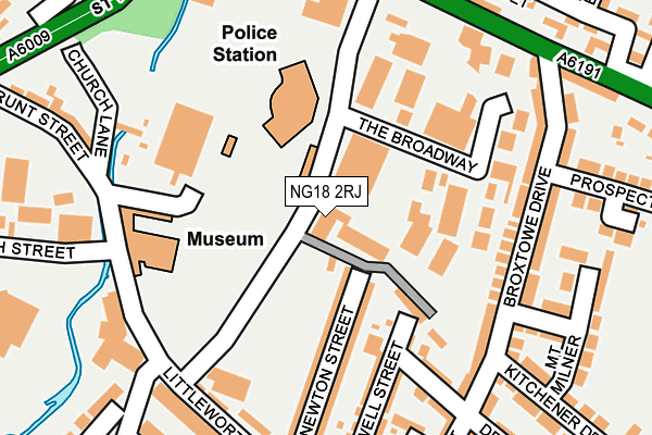 NG18 2RJ map - OS OpenMap – Local (Ordnance Survey) NG18 2RJ map - OS OpenMap – Local (Ordnance Survey)