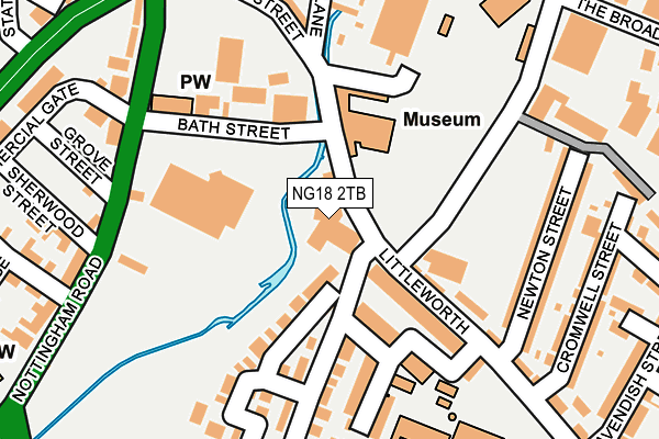 NG18 2TB map - OS OpenMap – Local (Ordnance Survey) NG18 2TB map - OS OpenMap – Local (Ordnance Survey)