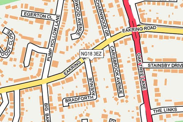 NG18 3EZ map - OS OpenMap – Local (Ordnance Survey) NG18 3EZ map - OS OpenMap – Local (Ordnance Survey)