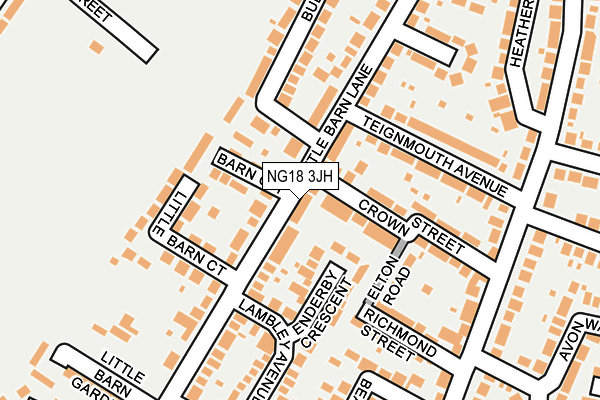 NG18 3JH map - OS OpenMap – Local (Ordnance Survey) NG18 3JH map - OS OpenMap – Local (Ordnance Survey)