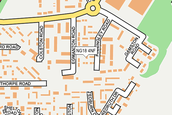 NG18 4NF map - OS OpenMap – Local (Ordnance Survey) NG18 4NF map - OS OpenMap – Local (Ordnance Survey)